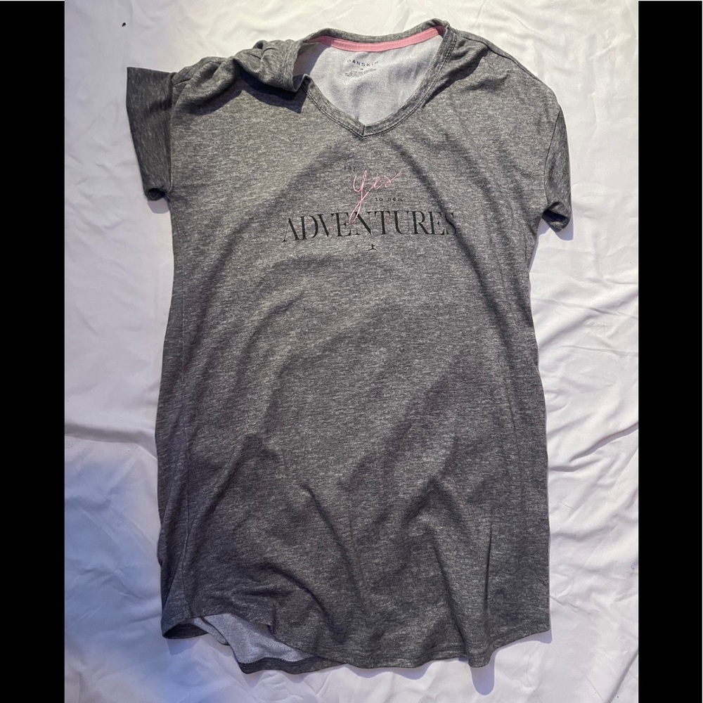 danskin grey night dress